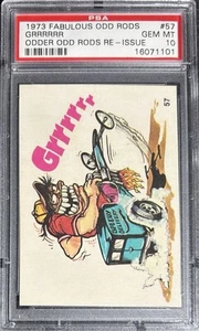 1973 Fabulous Odd Rods Odder Odd Rods Re-Issue #57 GRRRRRR PSA 10 POP 3 🔥 - Picture 1 of 2