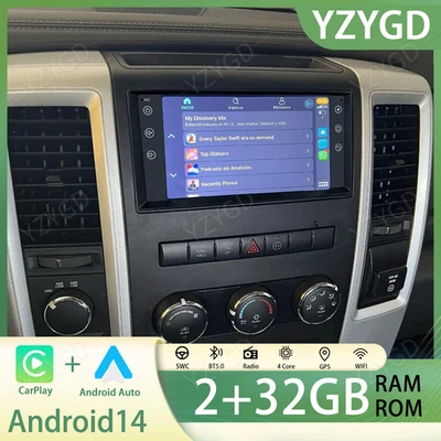7" For DODGE RAM 1500 2500 3500 2009-2012 Screen GPS BT Carplay Stereo Car Radio - Image 1 of 4