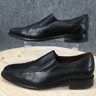 Florsheim Shoes Mens 7 M Dress Loafers Black Leather Almond Toe Classic Slip On