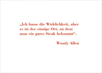 Postkarte Sprüche & Humor "Ich hasse die Wirklichkeit, aber es ist der ..." - Bild 1 von 2