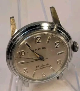 Rear Vintage Empire 17 Jewels Anti-Magnetic Shock Resistant Automatic Watch. - Picture 1 of 18
