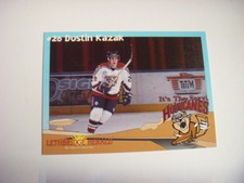 1998 WHL LETHBRIDGE HURRICANES DUSTIN KAZAK HOCKEY CARD FREE CAN SHIPPING
