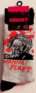 CHUCKY WILLA PLAY? HALLOWEEN HORROR 2 PAAR CREW-SOCKEN GRÖSSE 6-12 NEU SCHNELLER VERSAND - Bild 1 von 2
