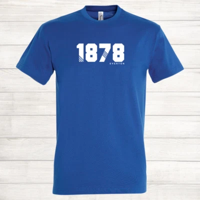 Everton Football Shirt 1878 Est Year Retro Gift Casual T Shirt - Image 1 of 4