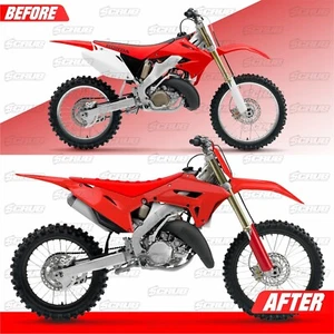 Honda 2002-2007 CR125R CR250R | 2022 Neu Polisport Restyle Plastik Satz ROT - Bild 1 von 6