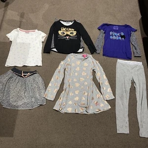 6 Mixed Items Of Girl Clothing Size 6 Tops Skirt Pumpkin Patch Target Betsey Joh - Picture 1 of 7