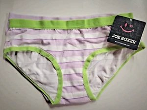 Mädchen Joe Boxer Marke 2 Paar grün weiß lavendel Hipster Größe 7-8 - Bild 1 von 2