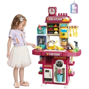 Spray Kitchen Playset Toy with Sounds and Lights, Role Playing Game Pretend Food - Picture 1 of 5