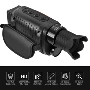 Night Vision Goggles Night Vision Monocular Infrared IR Camera Scope for Hunting - Picture 1 of 14