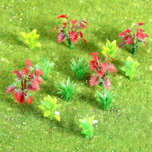 90pcs Mixed Model Trees Plant Flower Model Park Train Architecture Scene Layout - Picture 1 of 14