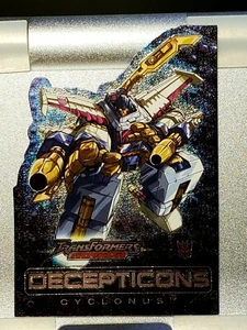 Fleer 2003 TRANSFORMERS Armada CYCLONUS Decepticons Foil Card #1 of 9 AD - Picture 1 of 2