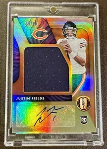 Camiseta deportiva de novato Panini Gold Standard 2021 Justin Fields RPA #49/49 autógrafo jumbo - Imagen 1 de 3