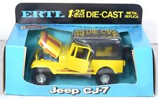 Ertl Yellow Jeep Renegade Cj-7 #1675 1:25th Scale Diecast Car in Original Box