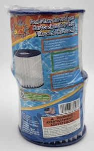 Splash Time Universal Pool Filter Cartridge Type D Filter 2 Count - New - Picture 1 of 7