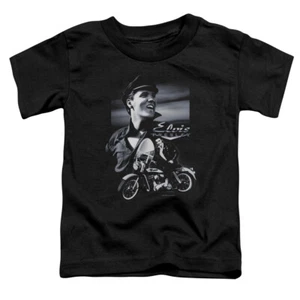 Elvis Presley Toddler T-Shirt Motorcycle Black Tee - Picture 1 of 1