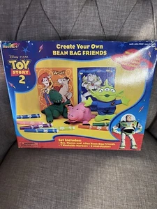 Vtg Disney Pixar Toy Story 2 Create Your Own Bean Bag Friends Plush RoseArt Set - Picture 1 of 7