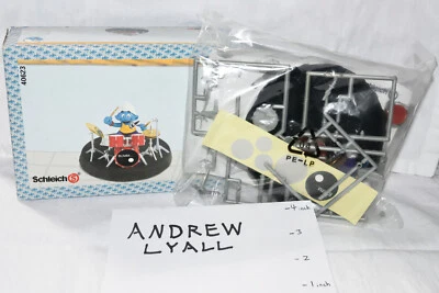 Smurfs #40623: Drummer Super Smurf Playset Open Box Sealed Bag (Schleich) - Image 1 of 4