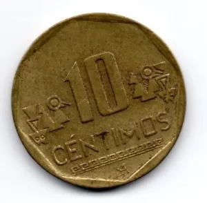 Perú 2018, 10 cents, no braille, city of Chan Chan design: Chimú Culture 1 - Picture 1 of 2