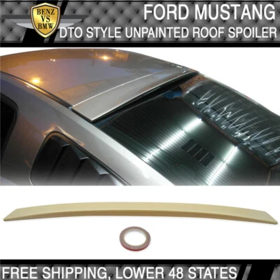 USA Stock 05-14 Ford Mustang DTO Style Unpainted ABS Roof Spoiler - Image 1 of 4