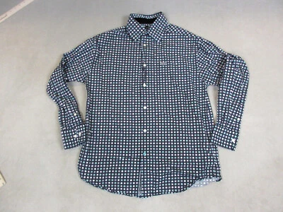 Enyce Shirt Mens Medium Black White Button Up Long Sleeve Collared Hip Hop Adult - Image 1 of 4