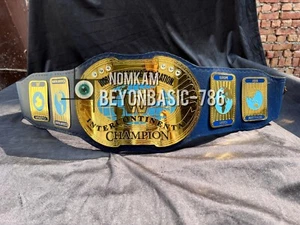 Nuevo Cinturón de Cuero 4MM/2MM ZINC Ovalado Campeón de Lucha Intercontinental - Imagen 1 de 10