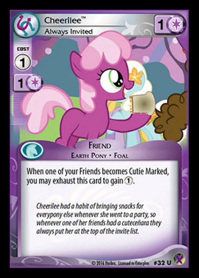 My Little Pony Marks in Time Cheerilee, Always Invited 32 - U x3  MLP CCG  - Image 1 of 1