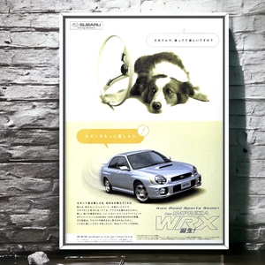 2000s Authentic Ad Poster SUBARU IMPREZA WRX Mk2 GDA , S4 STI TS headlights - Picture 1 of 6
