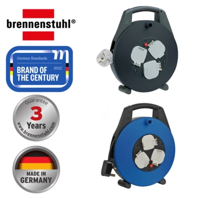 Brennenstuhl Extension Reel Extension Cable Reel Mains Plug & Socket Lead 5-15M - Image 1 of 4