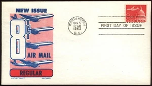1962 #C64 8-Cent Stamp Art Craft REGULAR Cachet First Day Cover WASHINGTON FDC - Picture 1 of 1