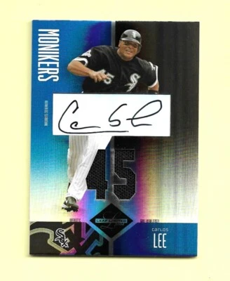 2004 04 Leaf Limited MONIKERS JERSEY AUTO Card # 234 CARLOS LEE /50 CHICAGO - Image 1 of 2