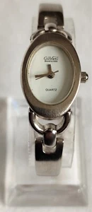 Giovani Beverley Hills Ladies Brushed Steel White Oval Faced Quartz Wristwatch - Picture 1 of 12