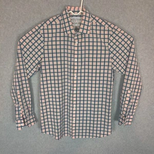 Mizzen Main Leeward Collection Men Large Trim Fit Plaid Multicolor Long Sleeve - Picture 1 of 11