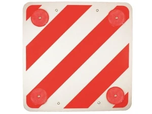 Placa Señalización Plástico NO HOMOLOGADA V-20 V20 Portabicis Portabicicletas - Imagen 1 de 2