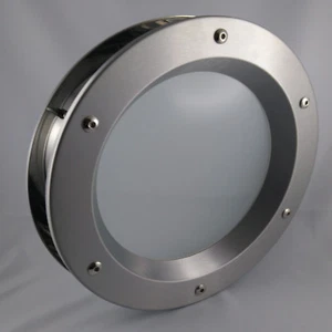 PORTHOLE FOR DOORS STAINLESS SAFETY GLASS phi 350 mm - Picture 1 of 21