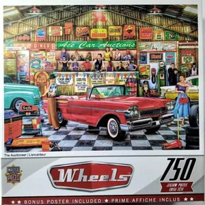 The Auctioneer Wheels Jason Taylor Jigsaw Puzzle 750 pc 24" X 18" MasterPieces - Picture 1 of 1