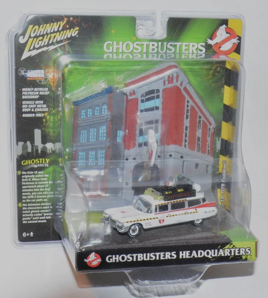 Johnny Lightning Ghostbusters Ecto 1a 1959 Cadillac Diorama