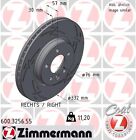 1x ZIMMERMANN Bremsscheibe BLACK Z 600.3256.55 für VW AMAROK 2HA 2HB S1B S6B S7A