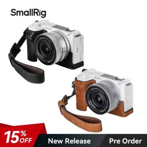 SmallRig Leather Case Kit with Wrist Strap (Black/Brown) for Sony ZV-E10 II - Picture 1 of 18