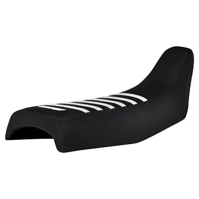 Funda de asiento Honda XR 200 R 1984-2002 de Enjoy MFG todo negro/blanco costilla #340 logotipo Foto 1 de 4