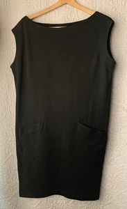 DKNY | M | Noir Ruched Jersey Knit Stretch Sleeveless Bodycon Dress MSRP$169 - Picture 1 of 8