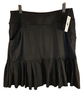 Moteepi Woman's Pickle Ball/tennis Skort W/Pockets Black XL - Picture 1 of 6