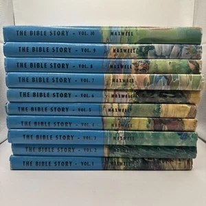 The Bible Story Books 1 - 10 tapas duras Arthur Maxwell - Juego completo en muy buena condición - Imagen 1 de 10