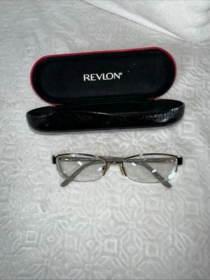 Revlon RV5029 272 Eyeglasses Frame Women's Brown Taupe Metal Half Rim 53-17-135 - Image 1 of 4