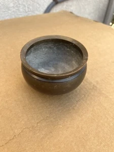 Antique Chinese Or Japanese Bronze Incense Burner 4" - Picture 1 of 14