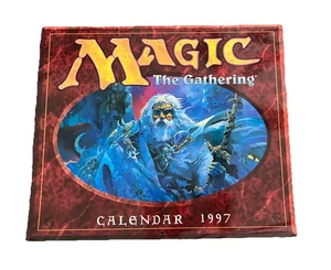 Magic The Gathering 1997 Wandkalender 12 Magic Art Gemälde 12x14 cm EUC - Bild 1 von 14