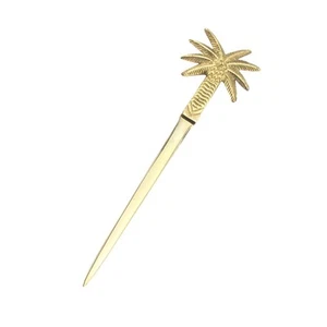 Neu Kokosnuss oder Dattel Palme Brieföffner Umschlag Messer Büro Schreibtisch Zubehör - Bild 1 von 1