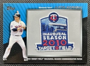 2010 Topps Commemorative Patch #MCP-144 Justin Morneau Minnesota Twins - Picture 1 of 2