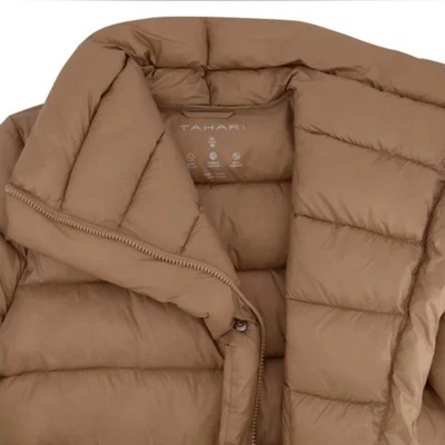 Chaqueta acolchada asimétrica para mujer TAHARI M (8) caramelo embalable nueva con etiquetas Foto 1 de 4