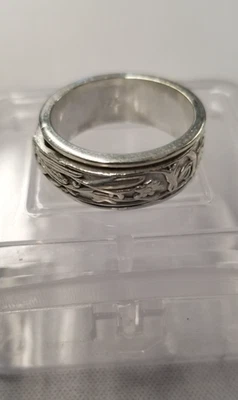 Sterling Silver 6.0g Spinner Ring sz 7 - Image 1 of 4