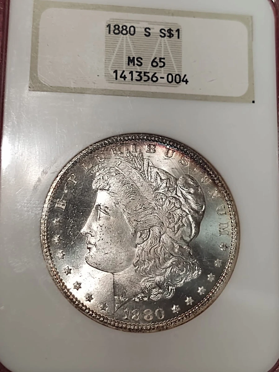 1880-S モルガンダラー銀貨・ドル MS65 NGC アメリカ 066 1880-S モルガンダラー銀貨・ドル MS65 NGC アメリカ 066 1880 S